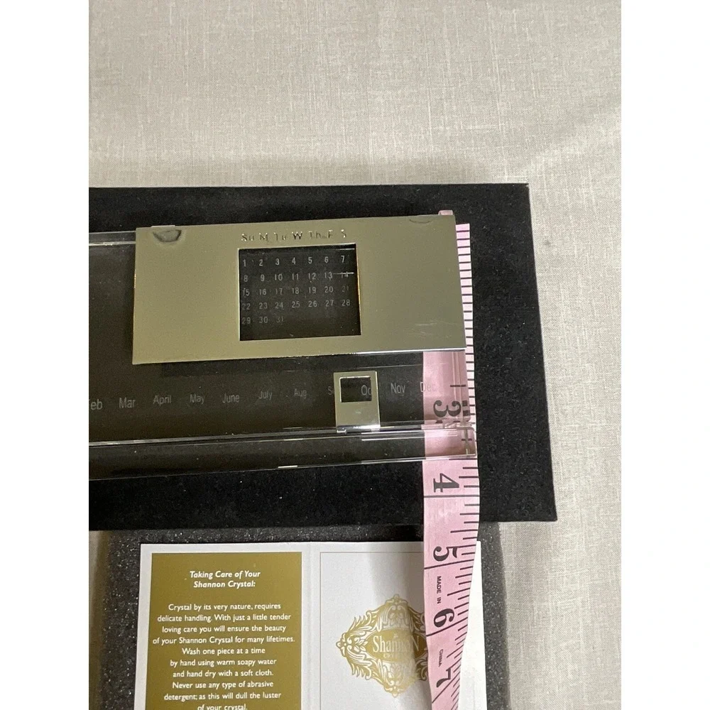 Perpetual Calendar‎ Shannon Crystal Godinger  New In Box Bohemian